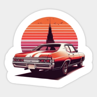 70s Chevrolet Impala Sticker